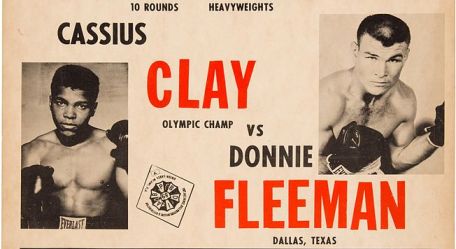 Muhammad Ali Biography 2 Fight poster from 1961 bout vs. Donnie Fleeman.