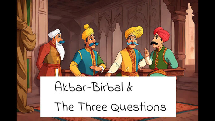 Akbar Birbal 3 Questions Story
