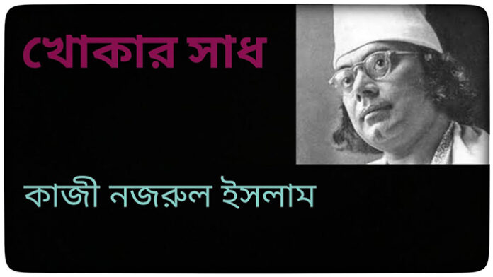 খোকার সাধ - কাজী নজরুল ইসলাম